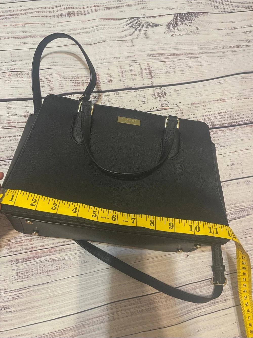 Kate Spade Laurel Way Reese Satchel Black Structured Top-Handle Shoulder Bag
